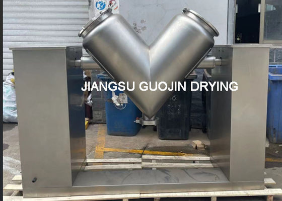 Máquina de mistura industrial de tipo V 200L 5KW Potência 10r/min Rotação do fuso