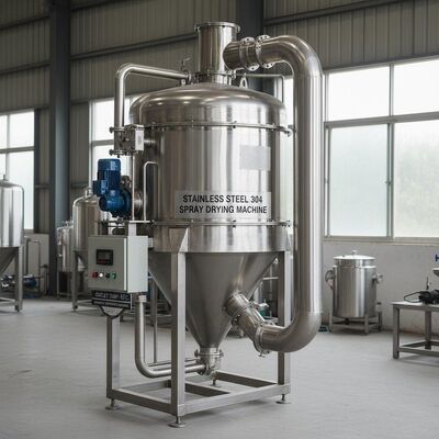 Máquina de secagem por pulverização de aço inoxidável 304 Diâmetro máximo de pulverização 4700 mm Temperatura de saída 80 a 90 graus Adequado para remoção de umidade