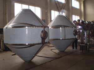máquina de secagem dobro giratória de vácuo do cone 2000L