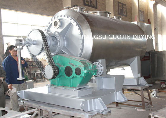 secador giratório 5.5KW da pá do vácuo do ancinho 10rpm para materiais líquidos do formulário