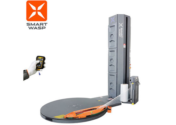 Máquina de envolvimento automática da pálete com sistema de controle remoto cortado do filme da braçadeira