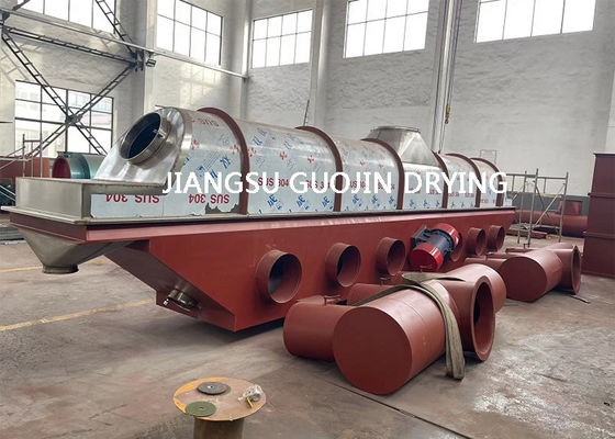 Secador de leito fluidizado de ZLG-1.5x9M Horizontal Continuous Vibrating para o sal