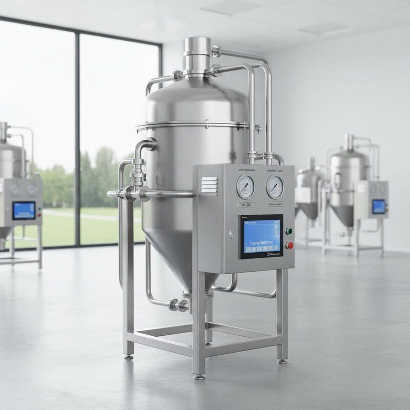 Secador atomizado farmacêutico com temperatura de entrada 140350 e controlo automático concebido para secar soluções